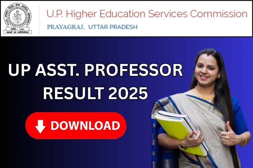 UP Assistant Professor Result 2025